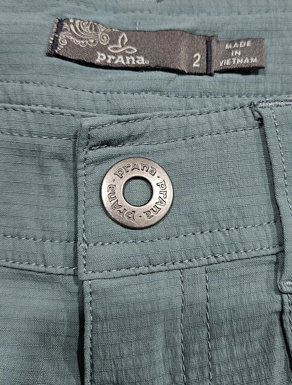Prana Women's Teal Athletic Shorts - Picture 3 of 7